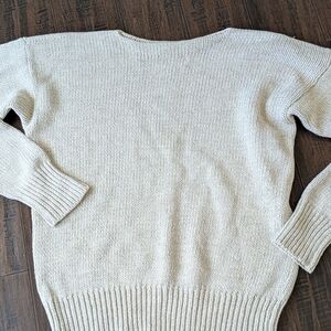Women’s Cream Crewneck Knit Sweater